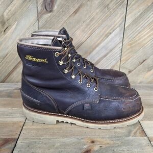 Thorogood 804-4940 Men's 1957 Series Briar Pitstop Leather Work Boots Size 12 D.